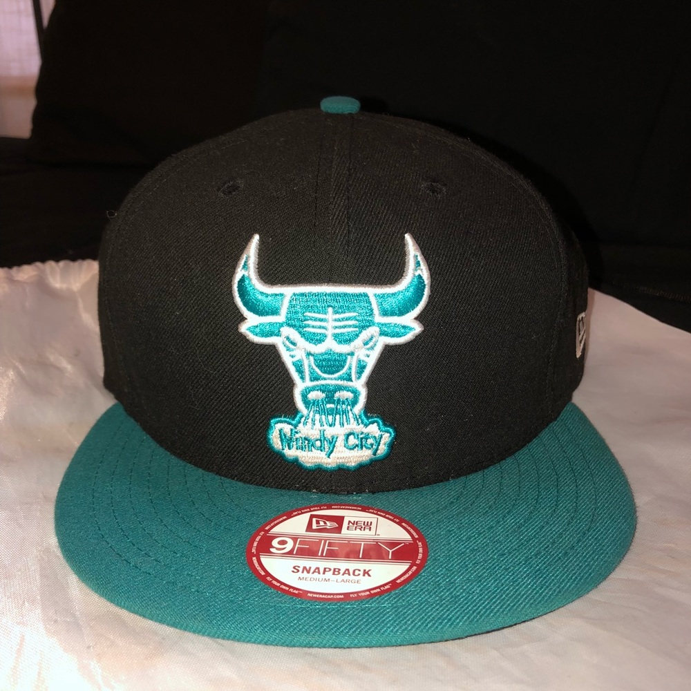 Chicago Bulls New Era SnapBack Black And Turquoise